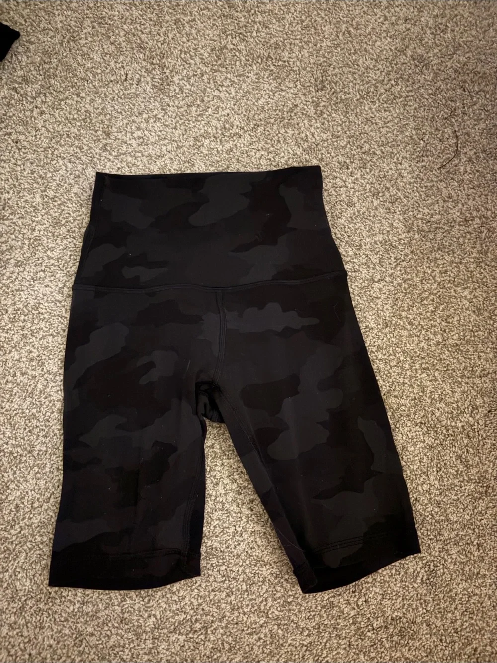 lululemon athletica Black Camo High-Waist Bike Shorts